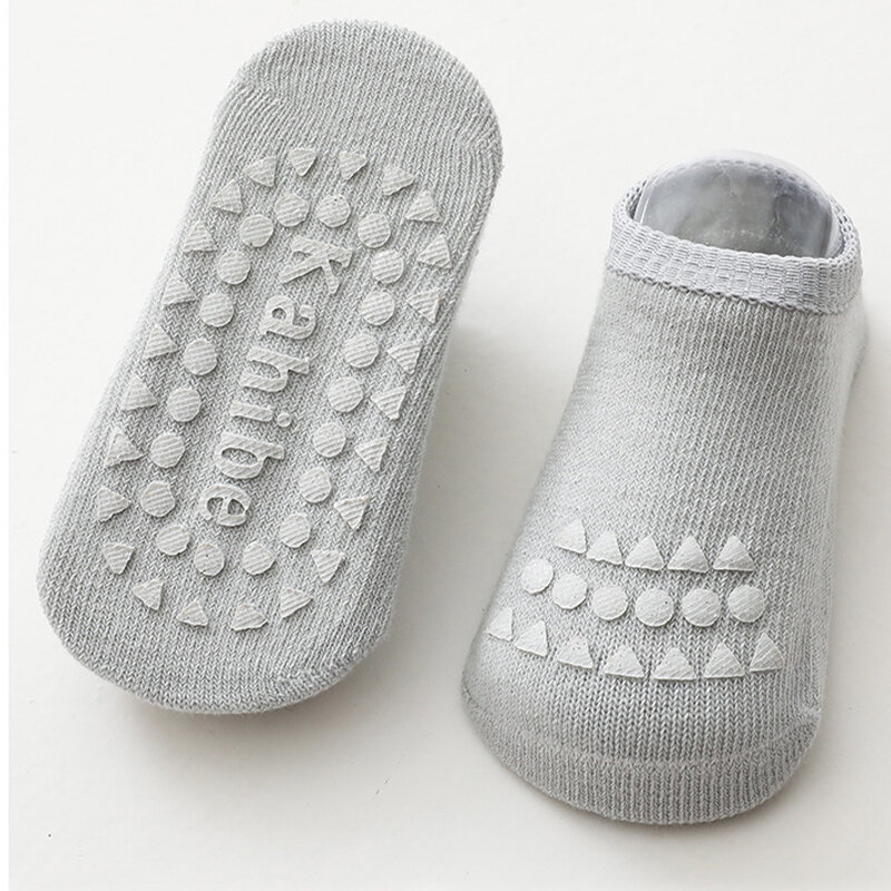 Segurança bebê joelheiras com meias conjunto sólido anti-derrapante meias joelho crianças rastejando chão meias protetor de joelho para meninas meninos 0-3y