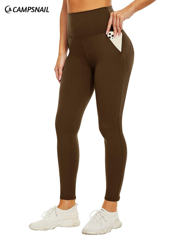 CAMPSNAIL legging pinggang tinggi 1/4 Pak, celana Yoga pelangsing kontrol perut lembut untuk olahraga lari Reg & ukuran Plus