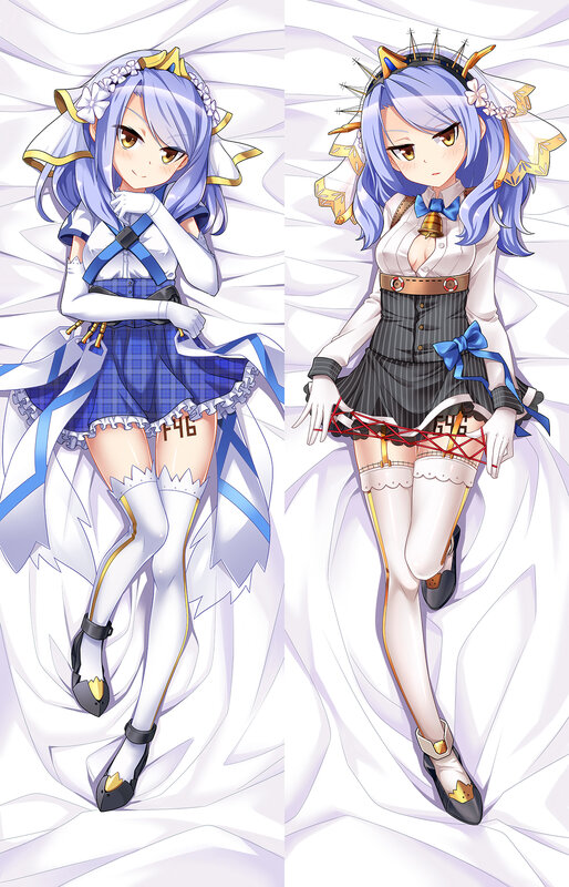 Dakimakura Anime juno (buque de guerra para niñas r) funda de almohada corporal de tamaño real con estampado de doble cara