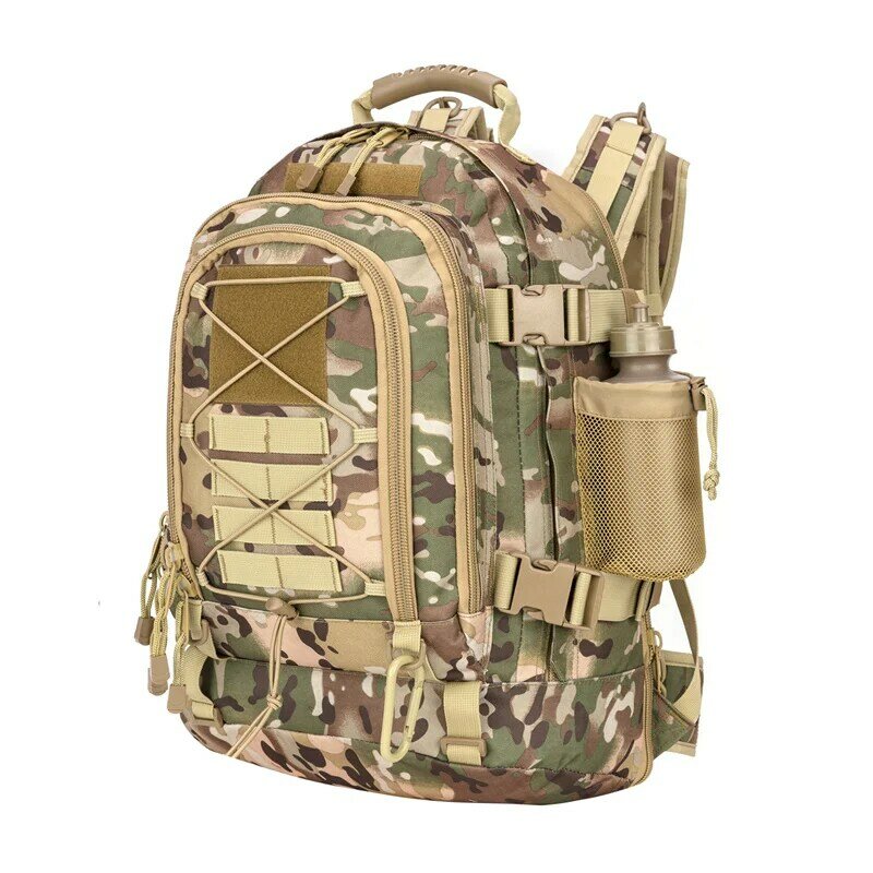 Super Large Capacity Green Camouflage Military Tactical Backpack Army Molle Assault Rucksack Men Hiking Expandable Backpacks
