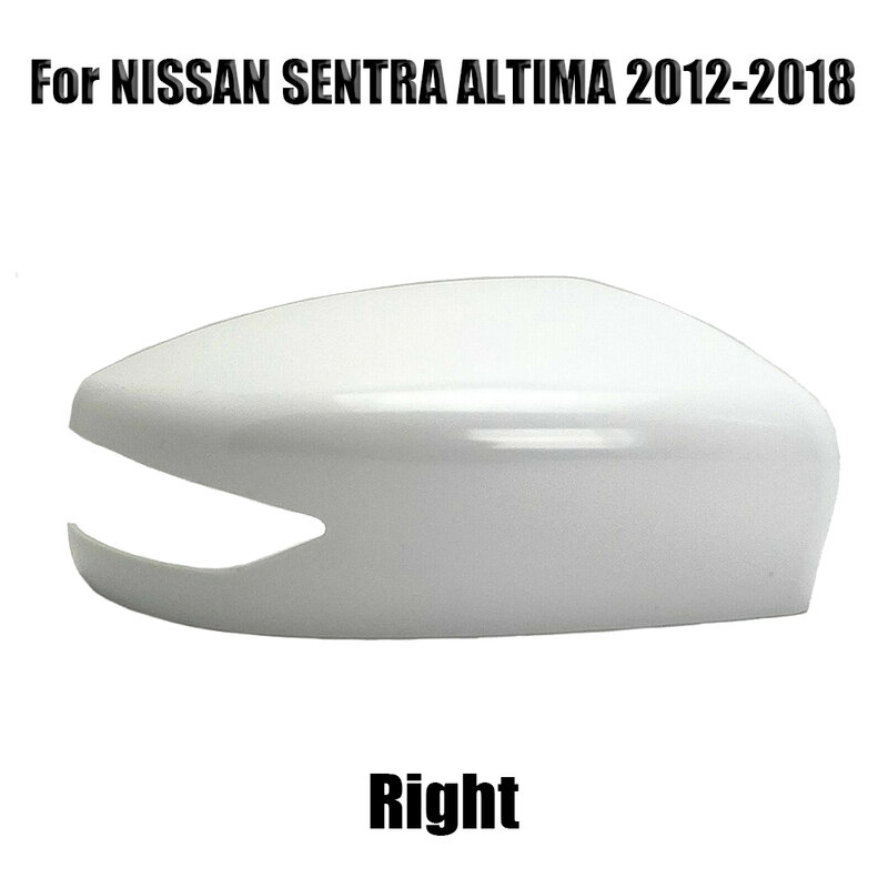 White Right Passenger Side Mirror Cover Car External Covers 96373-3TH1A 963733TH1A Fits For Nissan SENTRA ALTIMA 2012-2018