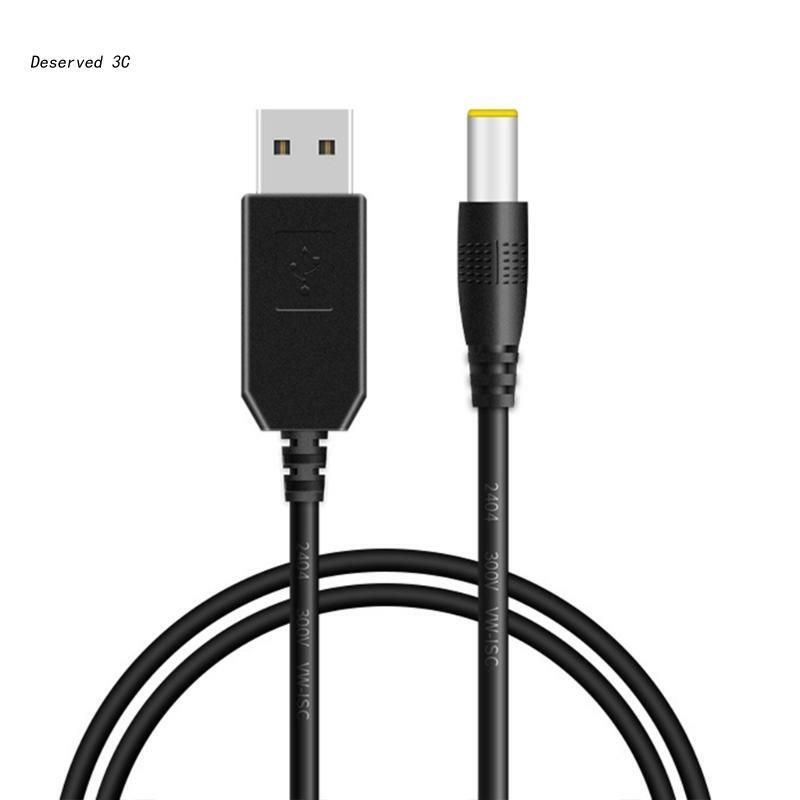 R9CB USB 5V do 5.5mm x 2.1mm 9V12V kabel ładujący wtyczka przewodu zasilającego Adapter złącza