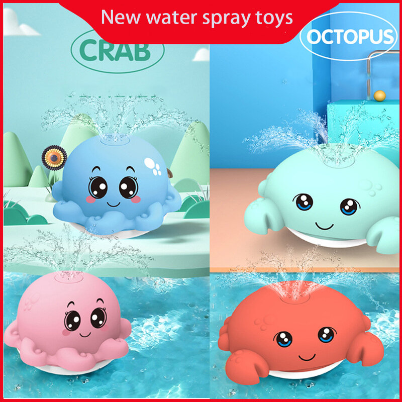 Baby shower giocattoli spray acqua doccia giocattoli doccia bambini balena elettrica palla da bagno con luci musica luci a LED giocattoli ool bath