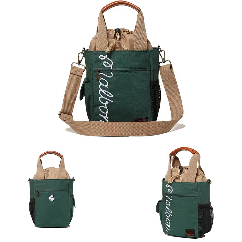 Unisex portátil Crossbody Golf Bag, Canvas Hand Bags, saco de armazenamento, marca, 2023
