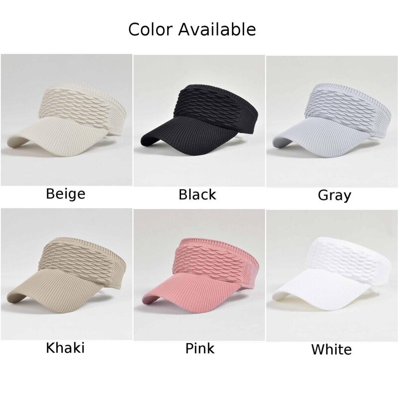 Esportes chapéus de sol feminino respirável chapéu boné masculino ajustável clássico viseira proteção uv topo vazio tênis golfe corrida