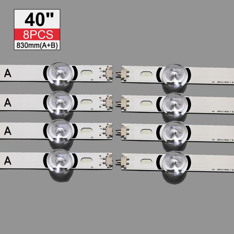 Kit de bande de rétro-éclairage LED, 8 pièces, pour LG 40LF630V 40LF570V 40LH5300 INNOTEK 40 DRT4.0 DRT 4.0 3.0 40 pouces A B SVL400