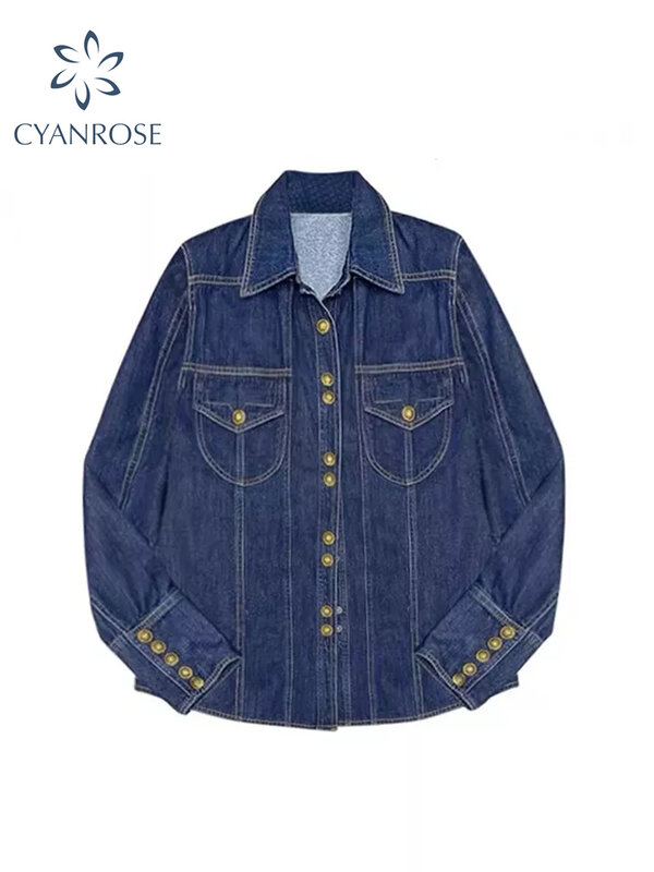 Denim เสื้อผู้หญิงฤดูหนาว2021 Oversize Jean แจ็คเก็ตเสื้อ Outerwear หญิงฤดูใบไม้ร่วงหลวมเกาหลีแฟชั่น