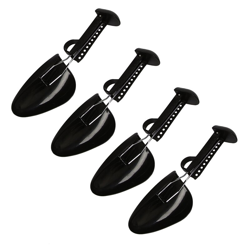 5 Pairs Practical Plastic Adjustable Length Men Shoe Tree Stretcher Boot Holder Organizers (5 Pairs Black)