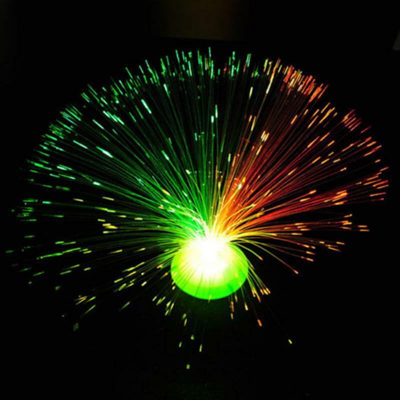 สีสัน LED ไฟเบอร์ออปติกเทศกาล Party Decor บรรยากาศ Night โคมไฟวันเกิดของขวัญเด็กเด็กคริสต์มาสของขวัญ Decor