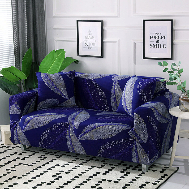 Impresso elástico capa de sofá impressão elástica capa de sofá para sala de estar sofá de canto em forma de l capa de sofá