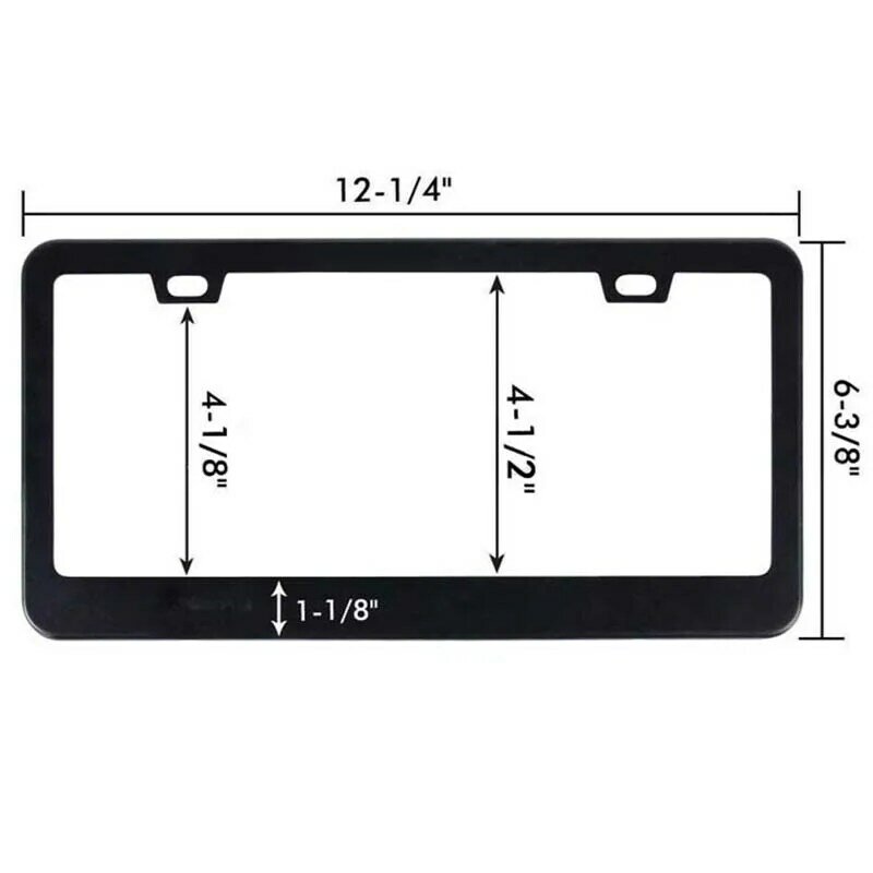 Car License Plate Holder for Car License Plate Universal Stainless Steel License Plate Frame Suitable for U.S. Regulations