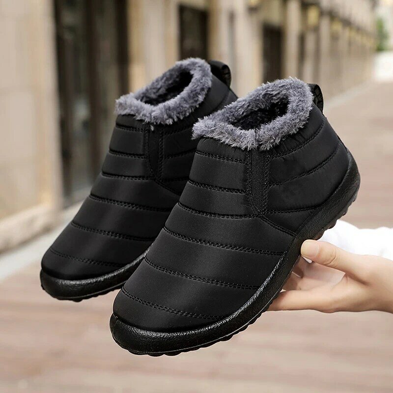 ผู้หญิงรองเท้าผ้าใบรองเท้า2022กันน้ำ Loafers ฤดูหนาว Chunky รองเท้าผ้าใบของแข็งผู้หญิงสบายๆรองเท้าห...