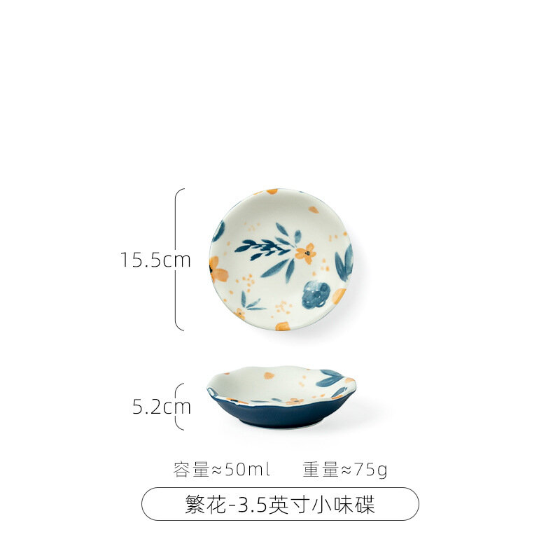 Poland Ceramic Dinnerware Household Salad Bowl Saucer Plate Dishes Plate Binaural Noodle Bowl Spoon