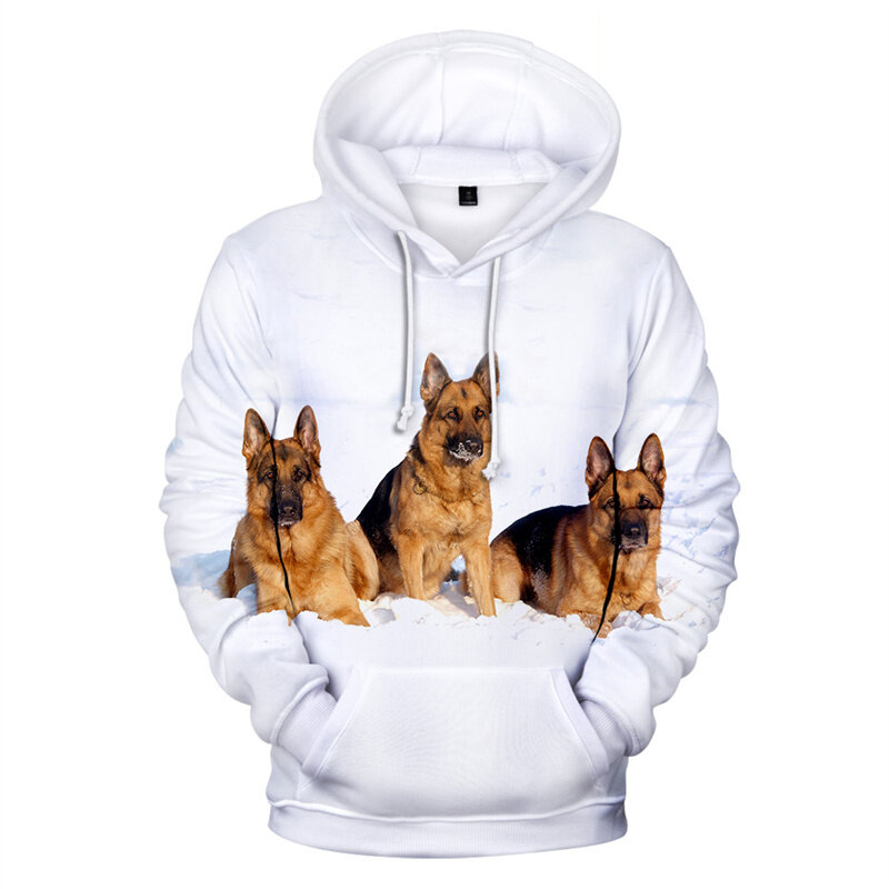 Hoodie husky hoodie masculino bonito cão de estimação moletom com capuz outono e inverno 3d design casual moda topos