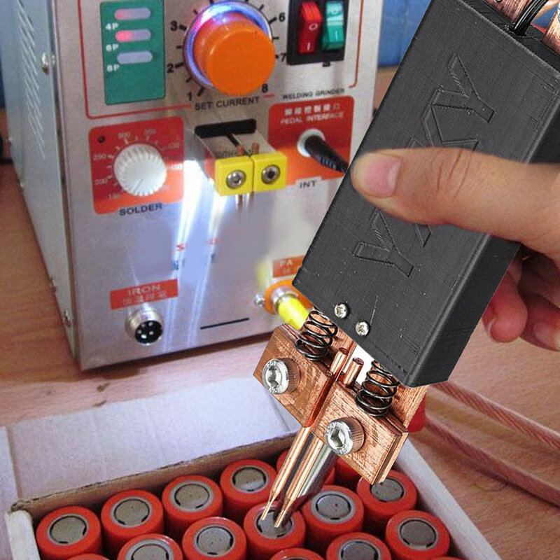 Zgrzewarka zgrzewanie punktowe pióro Handheld DIY 18650 spawarka akumulatorowa przemysłowe wyzwalacze dostarcza narzędzie maszyna do zgrzewania punktowego