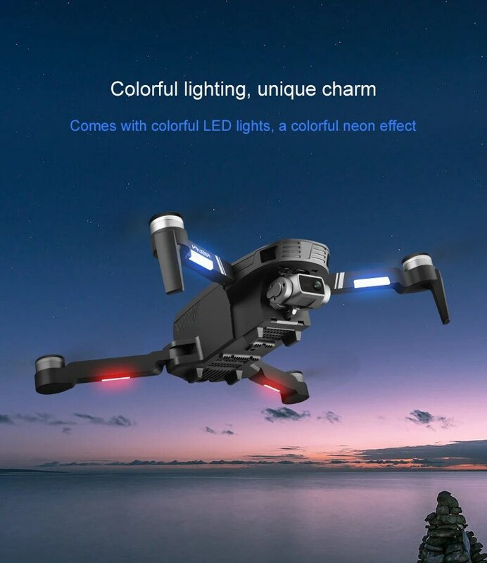 Novo F4 GPS Drone 4K HD Câmera Dupla 5G WiFi FPV Controle Remoto Quad Drone Distância Estável 2km RC Avião Brinquedo Presente