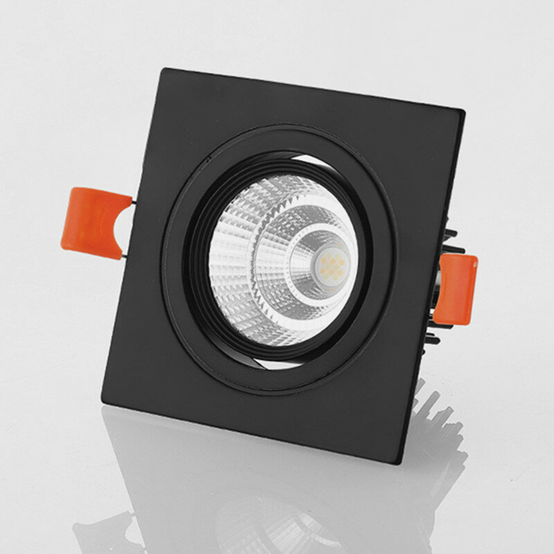 โคมไฟ COB หรี่แสงได้ดาวน์ไลท์ LED 7W 9W 12W LED Spotlight เพดาน AC85-265V LED เพดานแสงในร่ม