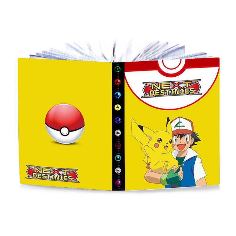 Pokemon Cards Album Book Cartoon Pokemon Pikachu Anime New 240PCS Game Card VMAX GX EX Holder Collection Folder Kid Cool Gift