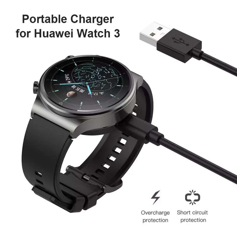 Opladen Kabel Voor Huawei Horloge 3 3 Pro Gt 2 Pro Gt 2 Pro Ecg Smartwatch Charger Vervanging Draadloos Opladen dock Stand Houder