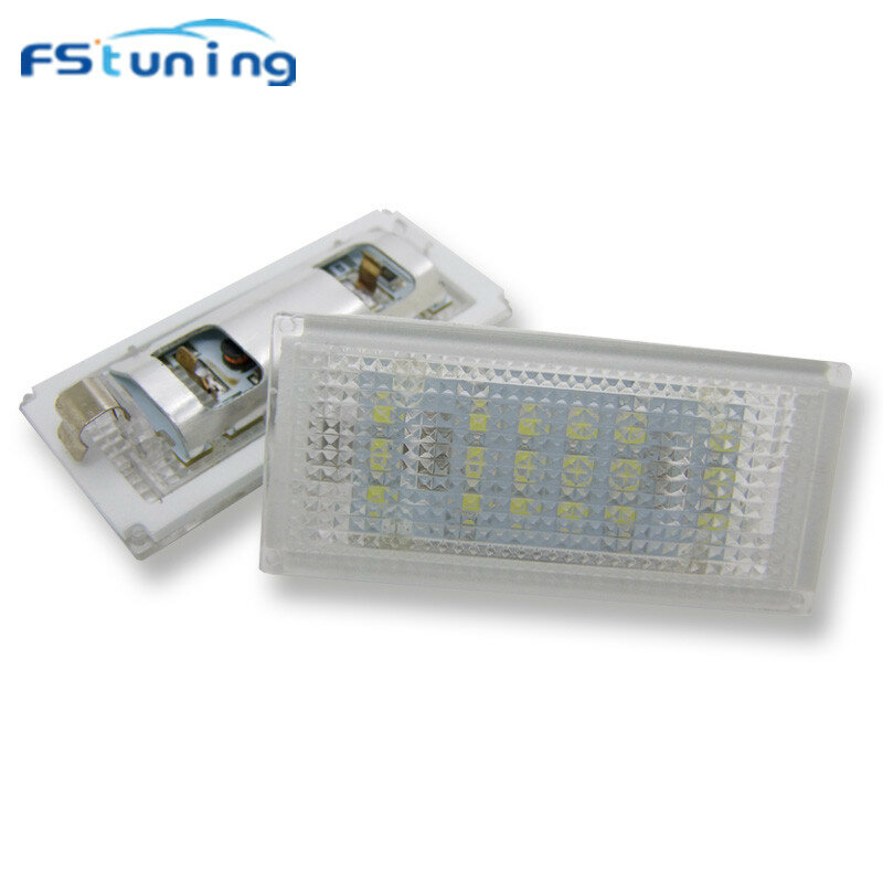 FStuning Car License Plate Light for BMW E46 2D LED License Plate Light Lamp 12V 18smd Rear Light Number Plate Tail Lamp