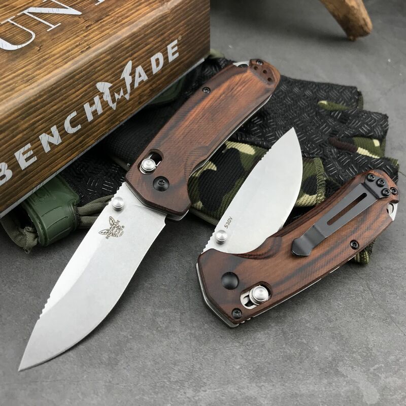 Neue Outdoor Taktische Faltende Messer Benchmade 15031 Holzgriff Camping Überleben selbstverteidigung EDC Werkzeug Tasche Knives-BY17