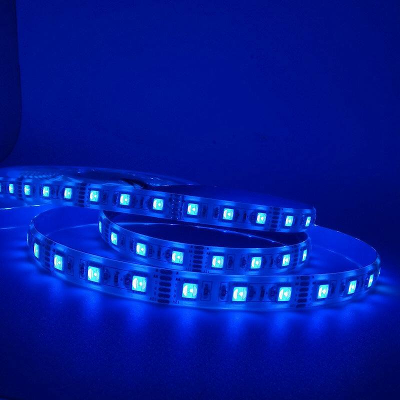 Tira de luces LED RGBCCT, 12V, 24V, SMD5050, RGB, Blanco cálido, Chip LED 5 colores en 1, 60 LED/M, cinta LED impermeable IP67