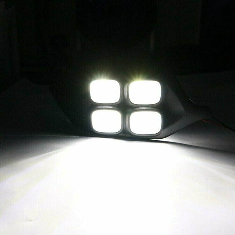 2 قطعة سيارة LED النهار تشغيل ضوء DRL لميتسوبيشي باجيرو الرياضة مونتيرو 2016-2017