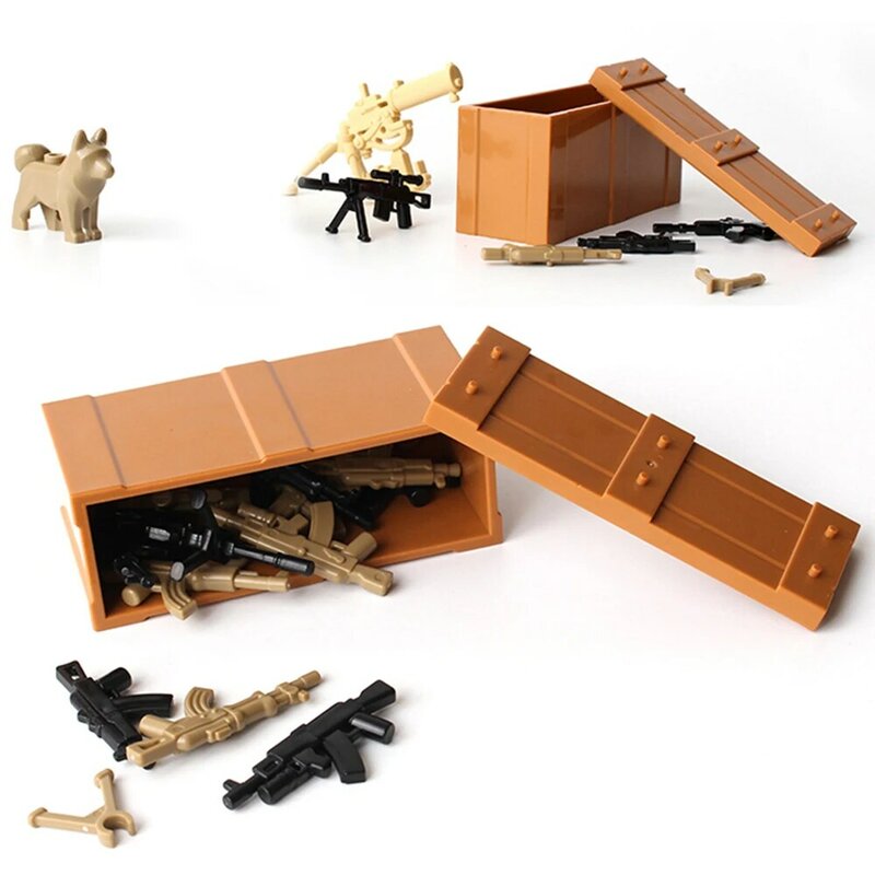 ทหาร Swat อาวุธสร้างบล็อกปืนแพ็ค City ตำรวจทหาร Builder Series WW2 Army อุปกรณ์เสริม MOC อิฐของขวัญของเล่น