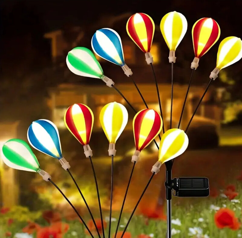 Lâmpada solar conduzida com bolas da cor, impermeável, ip65, para o gramado exterior, estrada, casamento, feriado, decoração do jardim