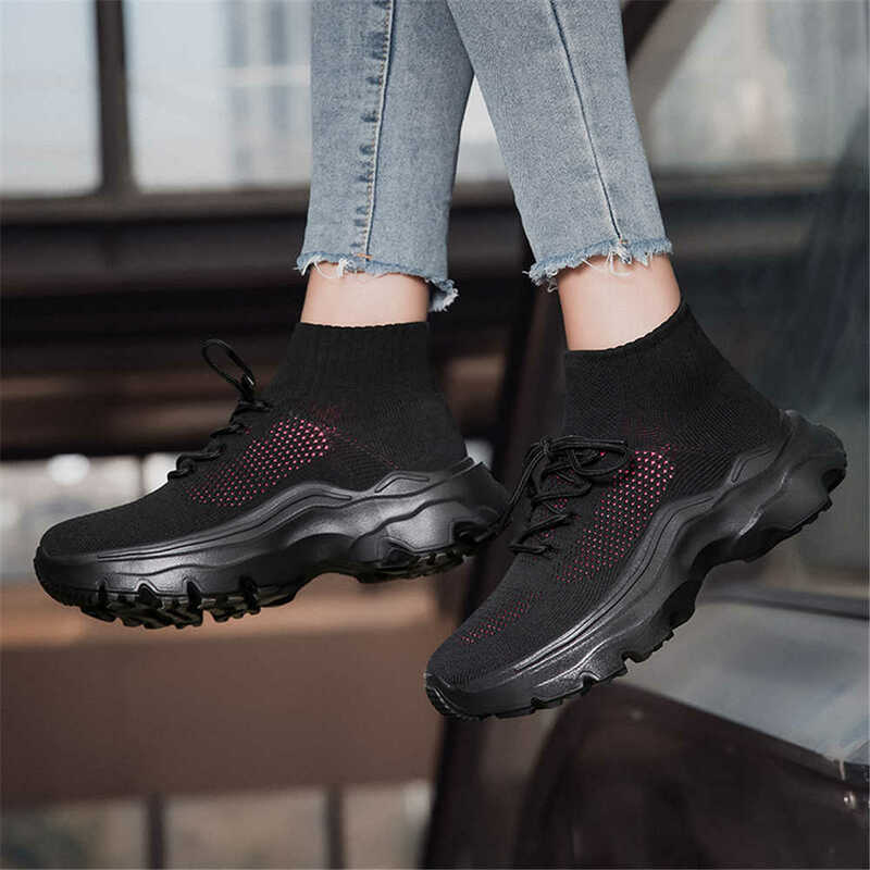 Non-slip Long Boots And Boots Women White Child Sneakers Shoes High Sneakers Sport High Grade Original Teni Cheap 2022