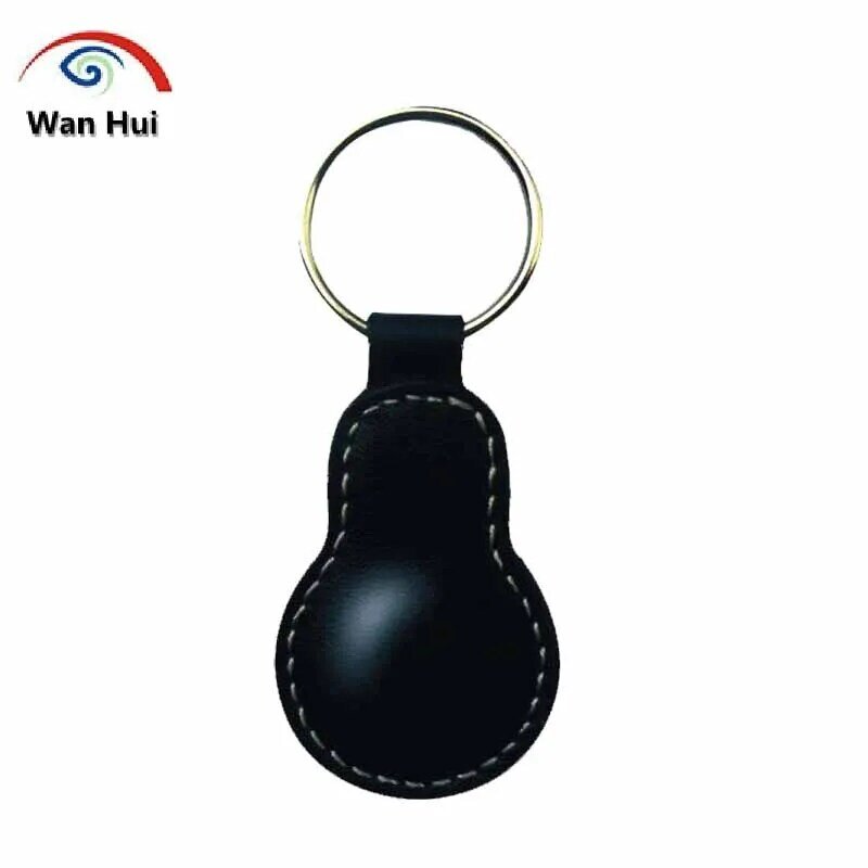 EM4100 125Khz portachiavi in pelle Blanks ID Card RFID Tag Tag chiave TK4100 T5577 5200 copia riscrivibile nero