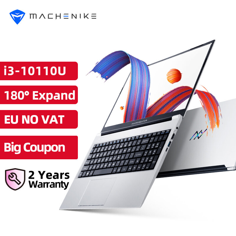 Machcreator Laptop Kim Loại Ultrabook Intel Core I3 10110U 8G 256G SSD 15.6 ''FHD IPS Sinh Viên Di Động Laptop Công Sở