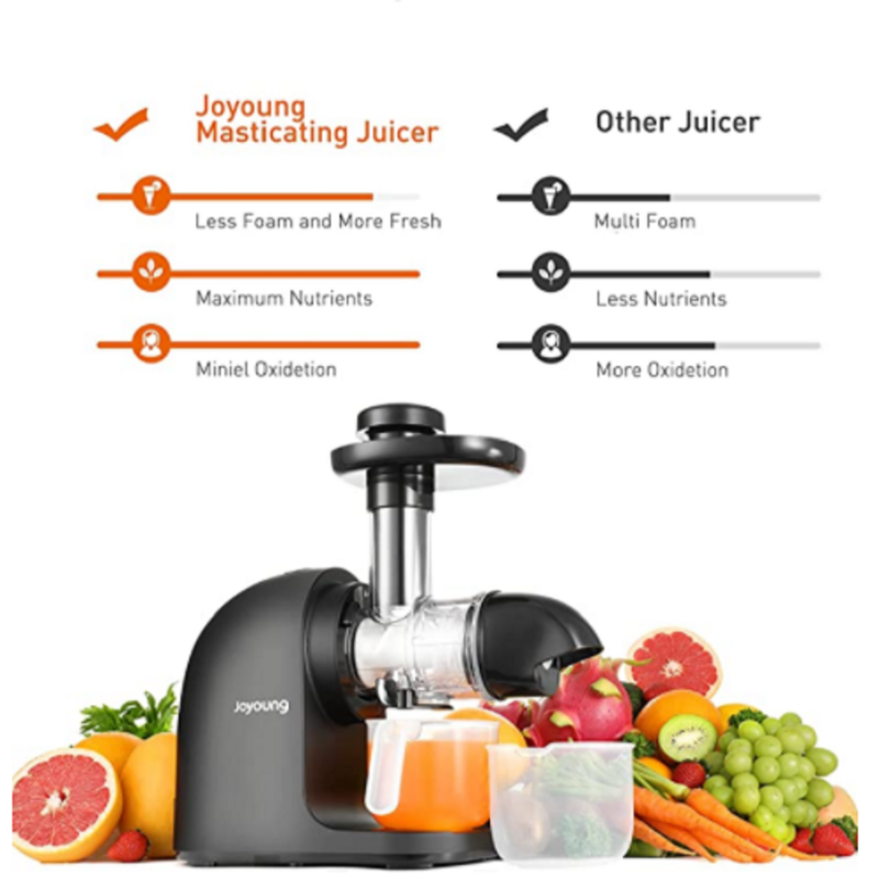 JOYOUNG Slow Juicer Machines Ceramic Auger, Slow Masticating Juicer Machines, Cold Press Juicer, Slow Juicer, Easy to Clean,
