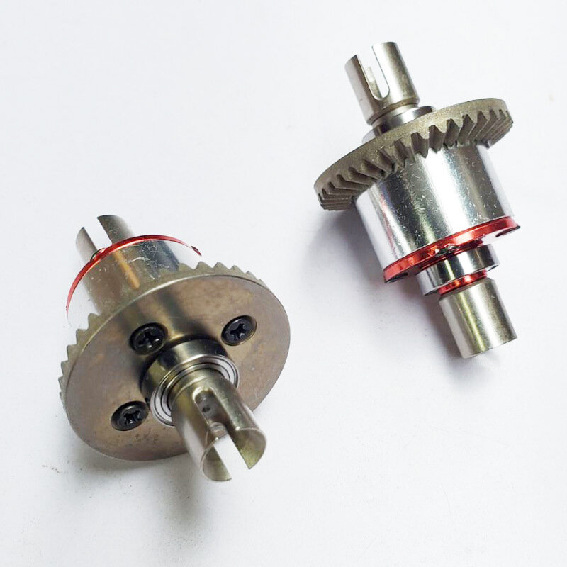 2 peças de atualização diferencial metal completo dos pces para wltoys 124019 124018 144001 peças sobresselentes do carro de controle remoto