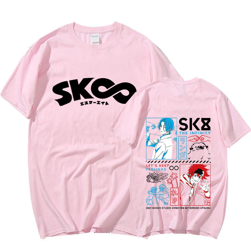 Śnieg cień Reki Joe wiśnia Adam Miya Harajuku bluzki Unisex fajne Sk8 nieskończoność koszulka lato kobiety japońskie Anime t-shirty