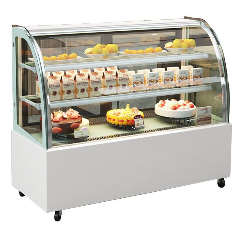 Bakery Display Cake Refrigerated Cabinet Cake Showcase With Marble Base