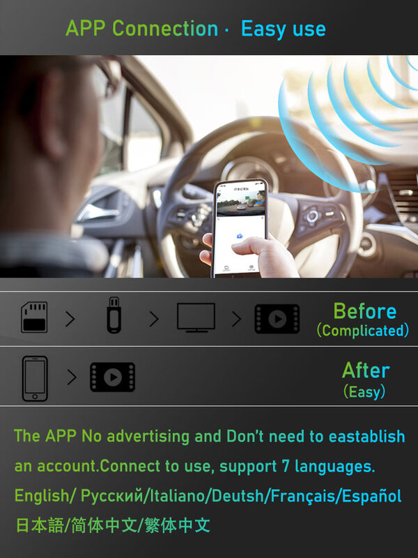 Kamera Dashboard Perekam Kamera Mobil Depan Kamera Dashboard 4K Wifi Dvr Mobil untuk Chevrolet Malibu XL LT Equinox 2016 2017 2018 2019 2020 2021 2022