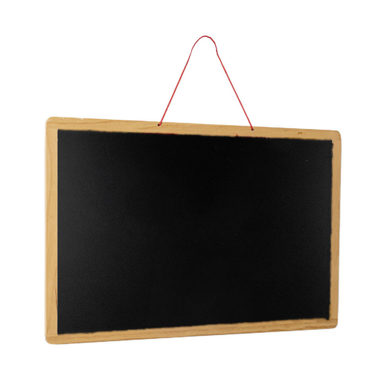 1Pc Double-sided Blackboard Whiteboard Practical Wooden Writing Chalkboard