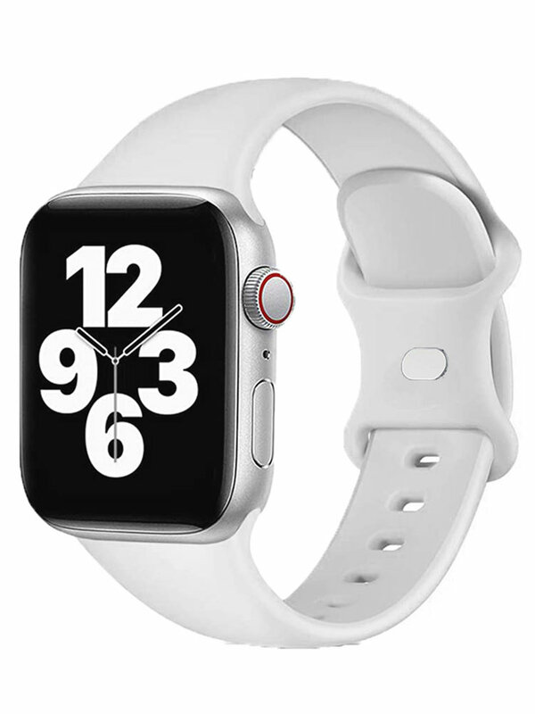 Pasek silikonowy do zegarka Apple Watch 45mm 44mm 49mm 41mm 42mm 40mm 38mm 44 45mm bransoletka iwatch Ultra seria se 3 4 5 6 7 8 zespół