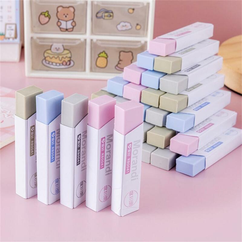 2Pcs Student Erasers Sweet Color Easy Clean Leave No Trace Stationery Rubber Kids Soft Cute Erasers School Supplies