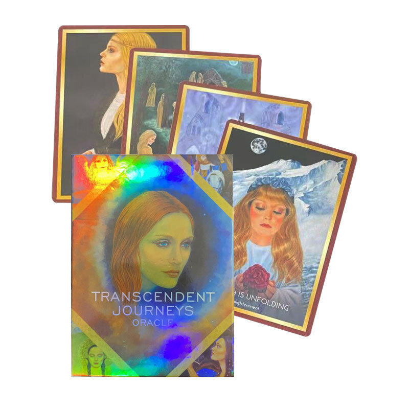Cartas de oráculo de viaje transcendente en inglés, baraja de Tarot fácil, guía del destino, familia, amigos, juegos de mesa para fiestas