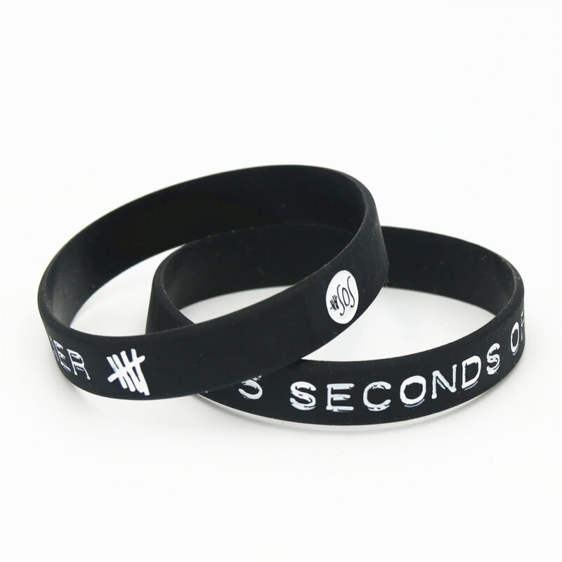 1PC Music Band Star 5SOS Silicone Wristbands Music Fans Letters Silicone Bracelets Women Men GIfts Fashion Style Jerwerly SH196