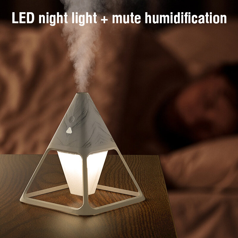 Air Humidifier Aroma Diffuser Color Changing Ultrasonic Humidifier Bedroom Warm Light Steam Generator Home Freshener Essentials