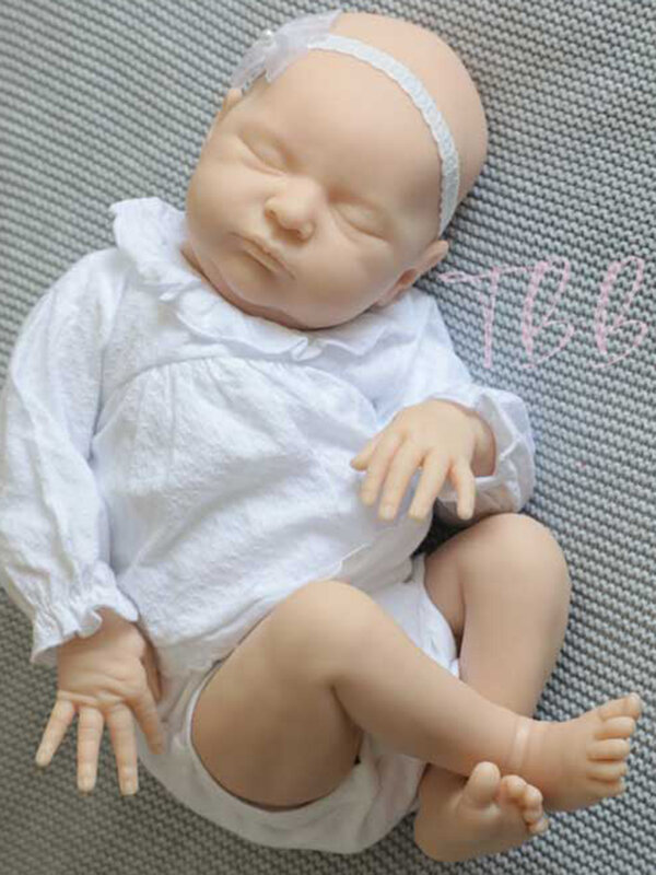 Miaio-Kit de muñeca recién nacida de 20,5 pulgadas, Kit de recién nacida sin terminar, vinilo Popular, en blanco