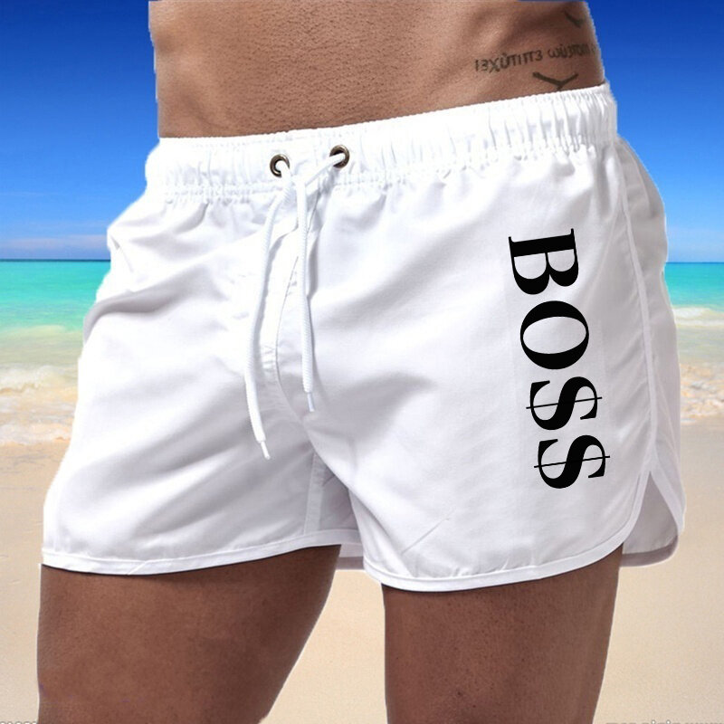 Calções de banho masculinos verão colorido homem maiô troncos sexy praia shorts surf board roupas masculinas calças