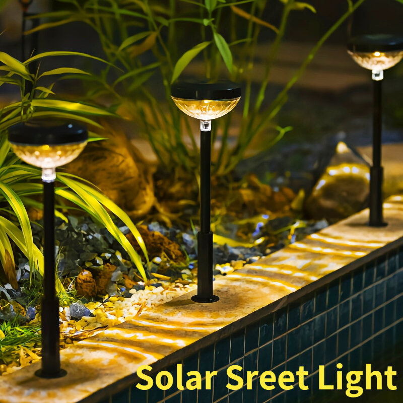 في الهواء الطلق الشمسية أضواء الحديقة 2LED متعدد الألوان تغيير مصابيح حديقة IP65 للماء مصباح ممر إضاءة ذكية التحكم مصابيح إضاءة للمناظر الطبيعي...