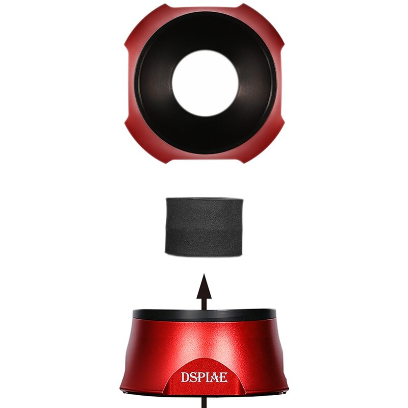 Dspae AT-HS الدقة اليد استقرار لتقوم بها بنفسك الأحمر نموذج أداة مكافحة هزة درابزين المياه ملصقا ورقة الحفر 56*56*185 مللي متر