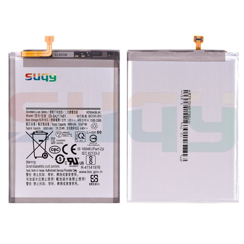 5000MAh EB-BA217ABY เปลี่ยนแบตเตอรี่โทรศัพท์สำหรับ Samsung Galaxy A21s A12 Bateria สำหรับ Galaxy SM-A217F SM-A217M A217DS Batterie