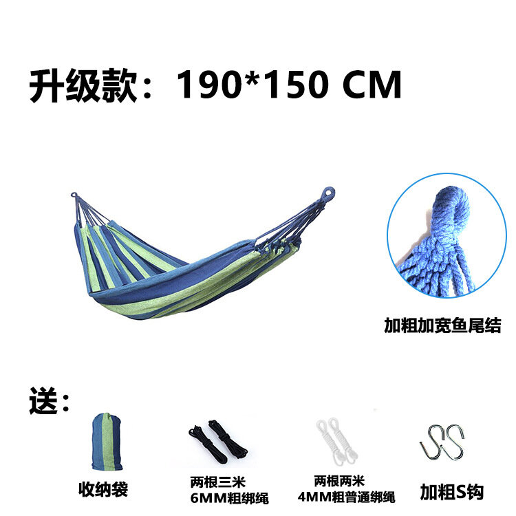 Leinwand stick hängematte großhandel schaukel anti-rollover einzel hängematte für outdoor camping schaukel hängen stuhl
