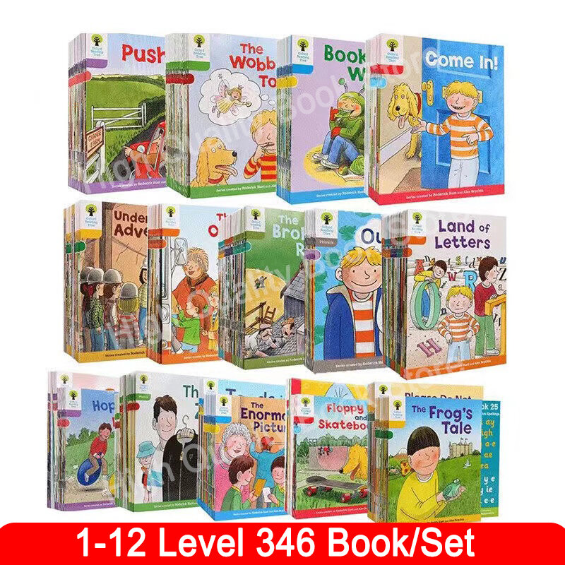 1 комплект 346 книг Оксфорд для чтения уровень дерева 1-12 расширенное чтение Английский Обучение детская книга для рисунков телефонные упражнения